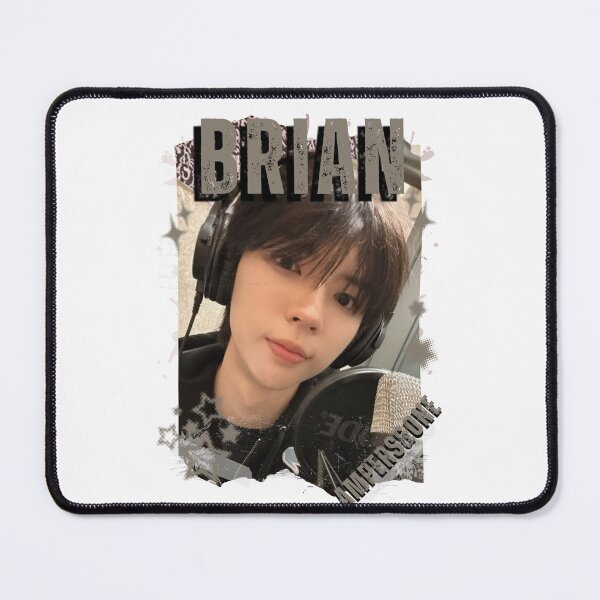 Item preview, AMPERS&ONEe Brian Global KPOP Boy Group Black and White Collage Digital Art Portrait designed and sold by AJUNICE STUDIO.