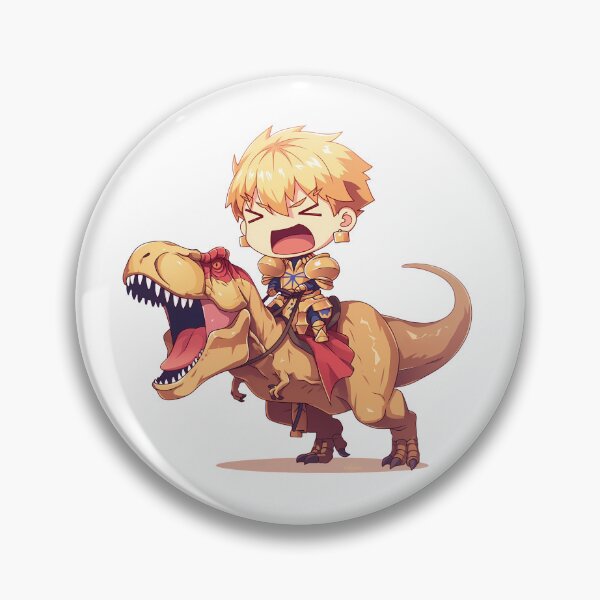 Item preview, Gilgamesh Fate Grand Order Chibi Dinosaur Adventure designed and sold by Dashsopaner.