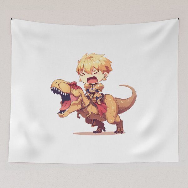 Item preview, Gilgamesh Fate Grand Order Chibi Dinosaur Adventure designed and sold by Dashsopaner.