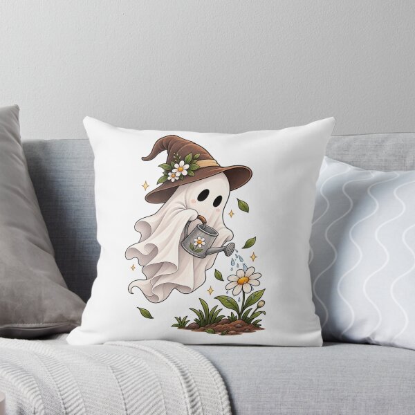 Item preview, Cute Ghost Gardener – Bloom & Grow designed and sold by BlackBoneArt.