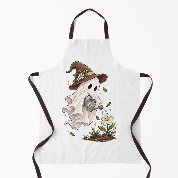 Item preview, Cute Ghost Gardener – Bloom & Grow designed and sold by BlackBoneArt.