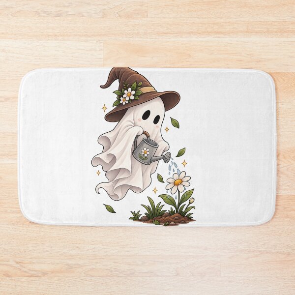 Item preview, Cute Ghost Gardener – Bloom & Grow designed and sold by BlackBoneArt.