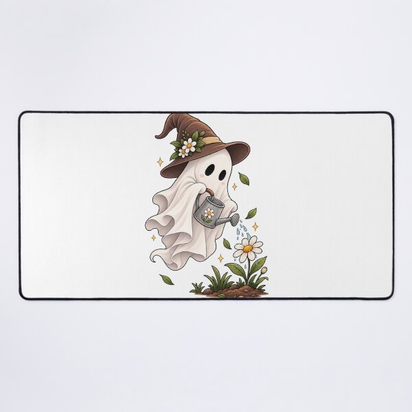 Item preview, Cute Ghost Gardener – Bloom & Grow designed and sold by BlackBoneArt.
