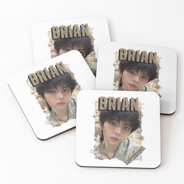 Item preview, AMPERS&ONEe Brian Global KPOP Boy Group Black and White Collage Digital Art Portrait designed and sold by AJUNICE STUDIO.