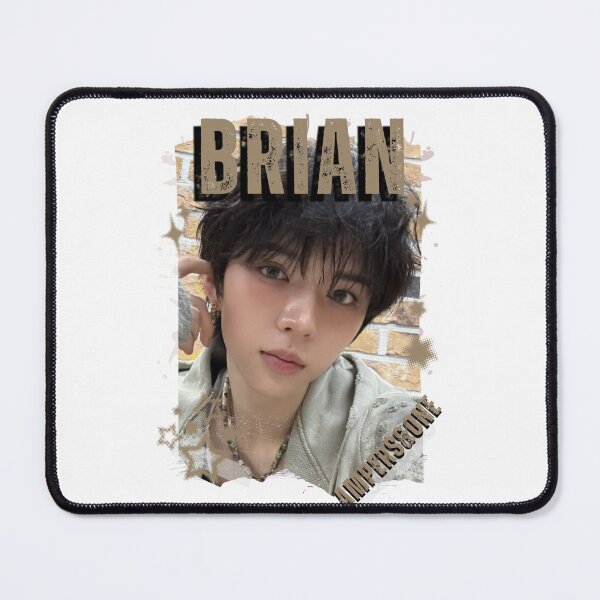 Item preview, AMPERS&ONEe Brian Global KPOP Boy Group Black and White Collage Digital Art Portrait designed and sold by AJUNICE STUDIO.