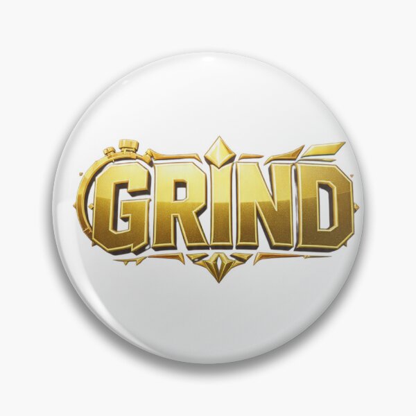 Item preview, Grind Golden 3D Typography Gamer and Hustle Emblem  designed and sold by LC&LCPlatform.