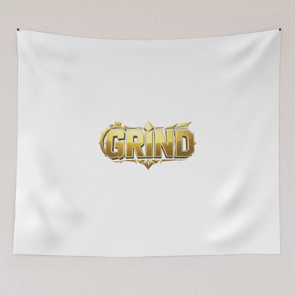 Item preview, Grind Golden 3D Typography Gamer and Hustle Emblem  designed and sold by LC&LCPlatform.