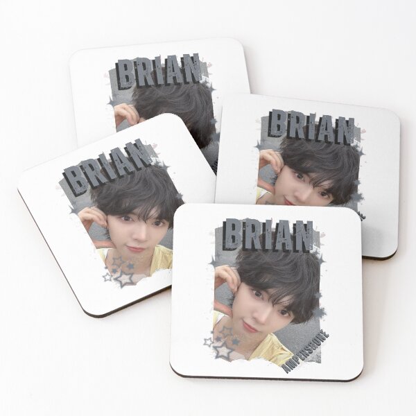 Item preview, AMPERS&ONEe Brian Global KPOP Boy Group Black and White Collage Digital Art Portrait designed and sold by AJUNICE STUDIO.