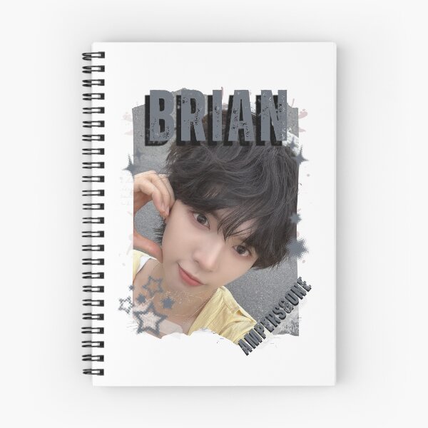 Item preview, AMPERS&ONEe Brian Global KPOP Boy Group Black and White Collage Digital Art Portrait designed and sold by AJUNICE STUDIO.