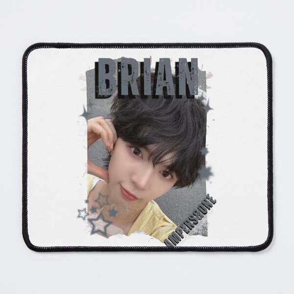 Item preview, AMPERS&ONEe Brian Global KPOP Boy Group Black and White Collage Digital Art Portrait designed and sold by AJUNICE STUDIO.