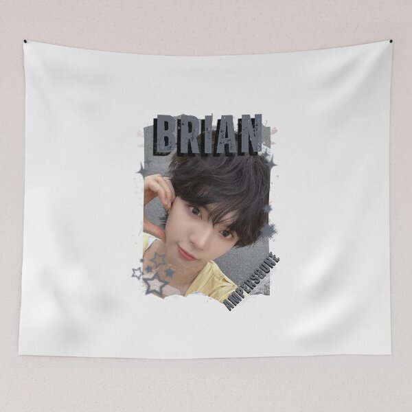 Item preview, AMPERS&ONEe Brian Global KPOP Boy Group Black and White Collage Digital Art Portrait designed and sold by AJUNICE STUDIO.