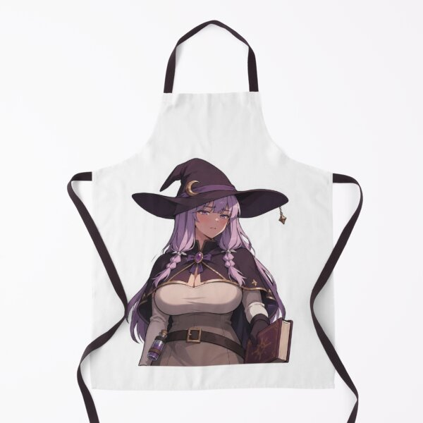 Item preview, Cute Anime Witch Sticker – Blushing Fantasy Mage designed and sold by MeowLoka ⭐⭐⭐⭐.