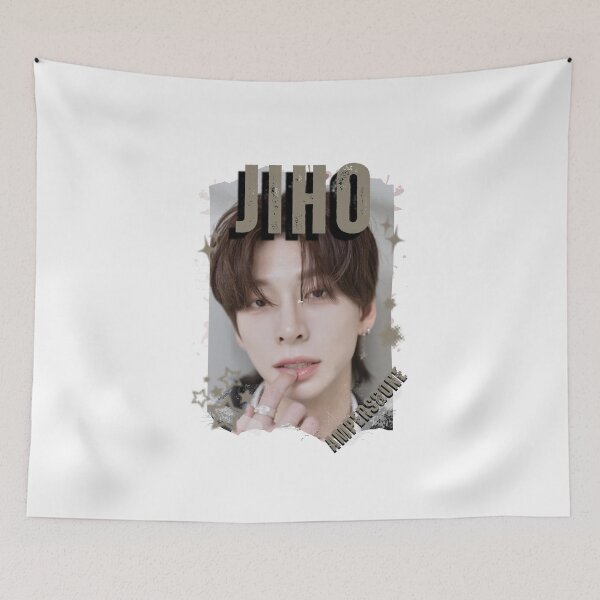 Item preview, AMPERS&ONEe Jiho Global KPOP Boy Group Black and White Collage Digital Art Portrait designed and sold by AJUNICE STUDIO.