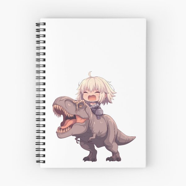 Item preview, Jeanne d Arc Fate Grand Order Dinosaur Chibi Quest designed and sold by Dashsopaner.