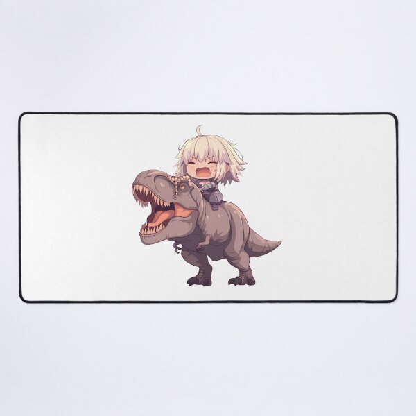 Item preview, Jeanne d Arc Fate Grand Order Dinosaur Chibi Quest designed and sold by Dashsopaner.