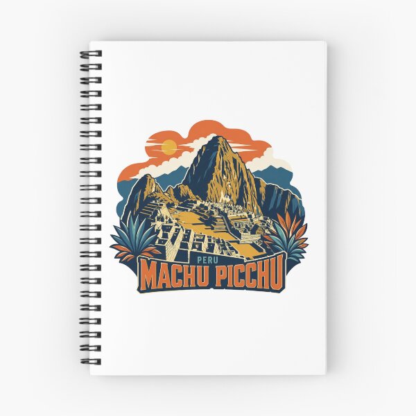 Item preview, Machu Picchu Peru Retro Mountain Badge designed and sold by Inkworksbyshery.