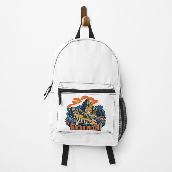Item preview, Machu Picchu Peru Retro Mountain Badge designed and sold by Inkworksbyshery.