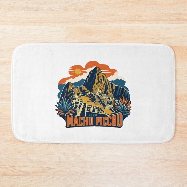 Item preview, Machu Picchu Peru Retro Mountain Badge designed and sold by Inkworksbyshery.