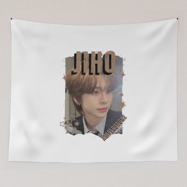 Item preview, AMPERS&ONEe Jiho Global KPOP Boy Group Black and White Collage Digital Art Portrait designed and sold by AJUNICE STUDIO.