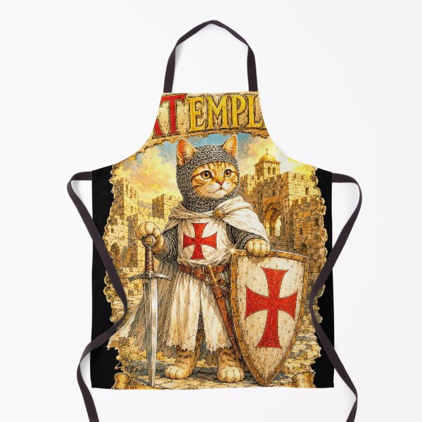 Item preview, The Cat Knight of the Knights Templar ⚔️ designed and sold by FULLCOLOR2099.