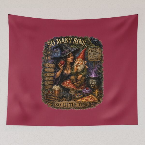 Item preview, So Many Sins So Little Time Vintage Design designed and sold by Alpine-Ink.