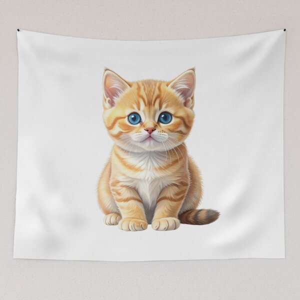 Item preview, Blue-Eyed Golden Tabby Kitten designed and sold by SabraDD.
