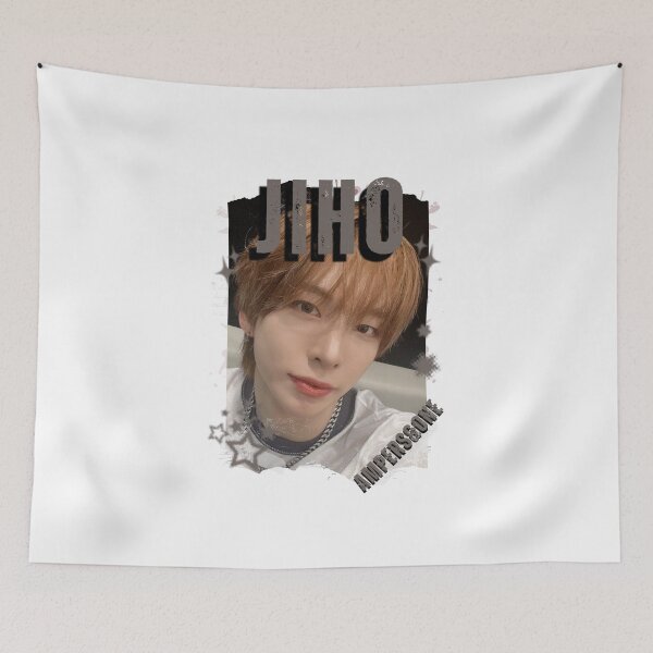 Item preview, AMPERS&ONEe Jiho Global KPOP Boy Group Black and White Collage Digital Art Portrait designed and sold by AJUNICE STUDIO.
