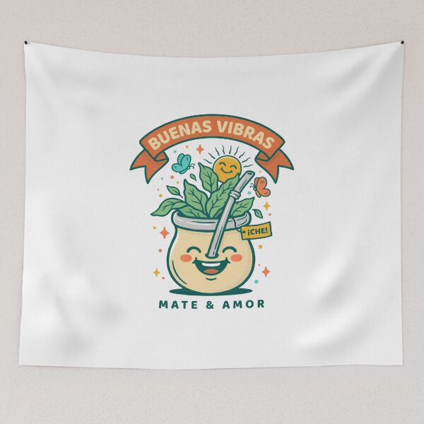 Item preview, Buenas Vibras Mate & Amor Design designed and sold by Peter Stawicki.