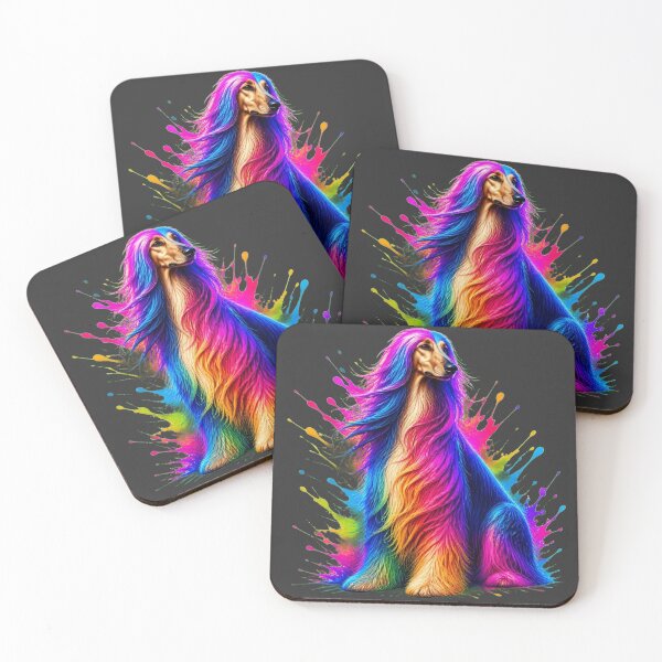 Item preview, Afghan Hound Splash Art Merchandise designed and sold by The Digital Compass.