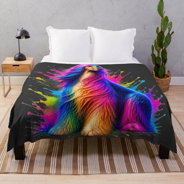 Item preview, Afghan Hound Splash Art Merchandise designed and sold by The Digital Compass.