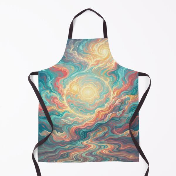 Item preview, Celestial Swirls Abstract Solar Energy Painting designed and sold by adlkh.