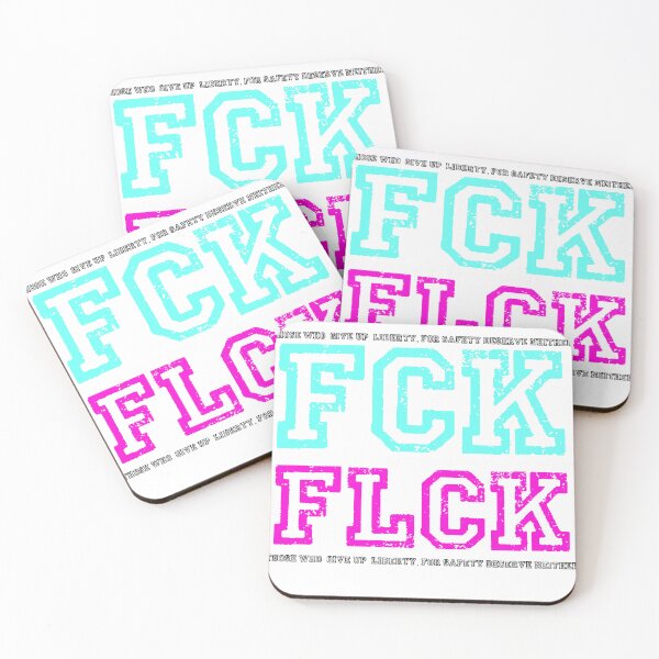 Item preview, Fck Flock (F*ck Flock) 90s teal and neon pink deflock anti mass surveilance design designed and sold by Art by KAS .
