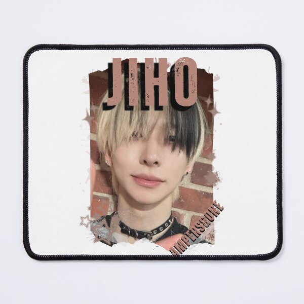 Item preview, AMPERS&ONEe Jiho Global KPOP Boy Group Black and White Collage Digital Art Portrait designed and sold by AJUNICE STUDIO.