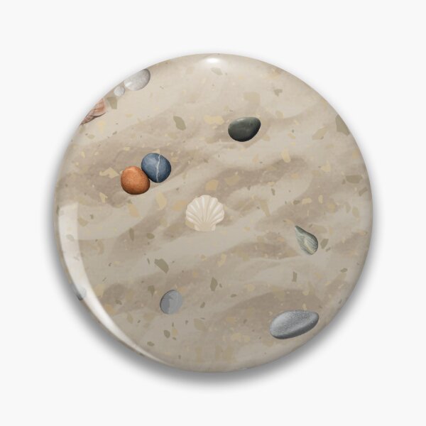 Item preview, Pebbles and shells sandy beach designed and sold by Zestypickles.