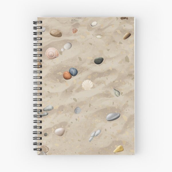 Item preview, Pebbles and shells sandy beach designed and sold by Zestypickles.