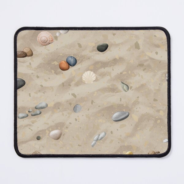 Item preview, Pebbles and shells sandy beach designed and sold by Zestypickles.