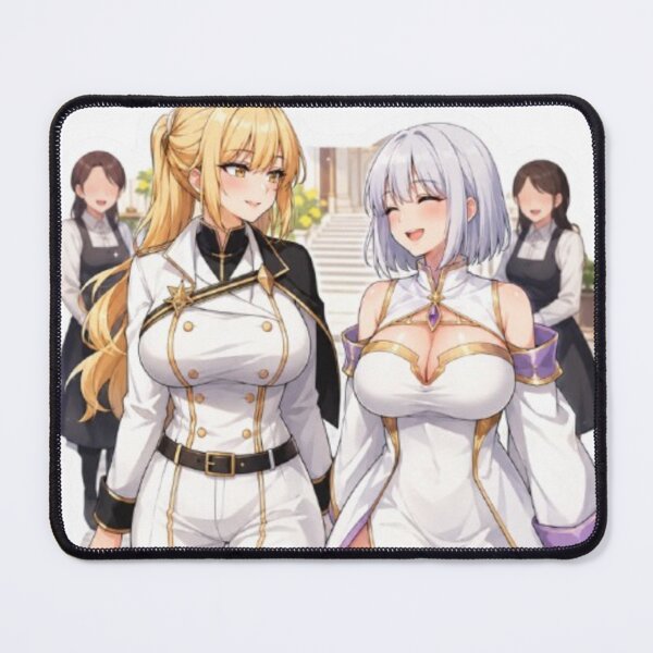 Item preview, Anime Fantasy Duo Sticker – Blonde & Silver-Haired Magical Heroines designed and sold by MeowLoka ⭐⭐⭐⭐.