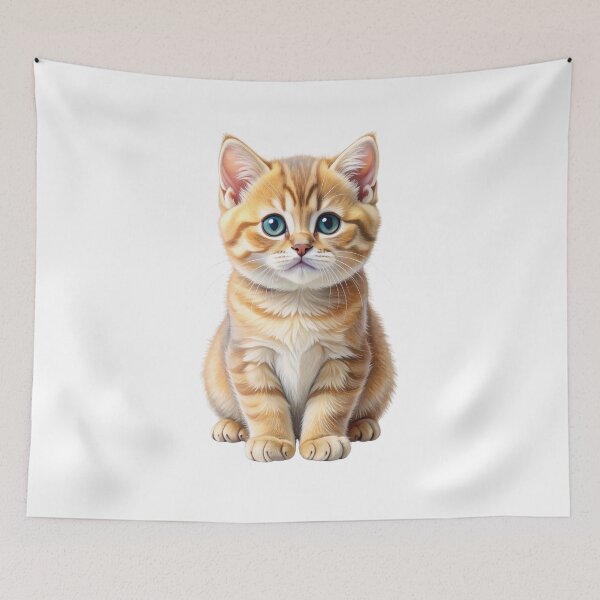 Item preview, Teal-Eyed Golden Tabby Kitten designed and sold by SabraDD.