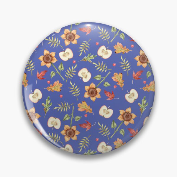 Item preview, Autumn Floral Pattern | Sunflowers Apples & Fall Leaves designed and sold by White Rabbit Design .