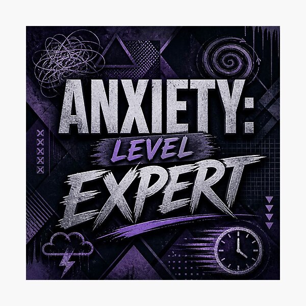Item preview, Anxiety Level Expert #3 designed and sold by Helios Be. Lavsh.