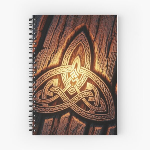 Item preview, Trinity Knot - Celtic symbol and ancestral glow on tree bark designed and sold by NeyhineAngelionShop.