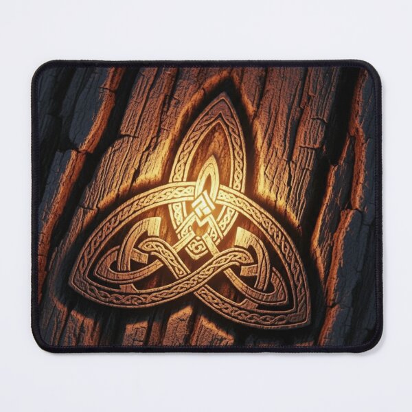 Item preview, Trinity Knot - Celtic symbol and ancestral glow on tree bark designed and sold by NeyhineAngelionShop.