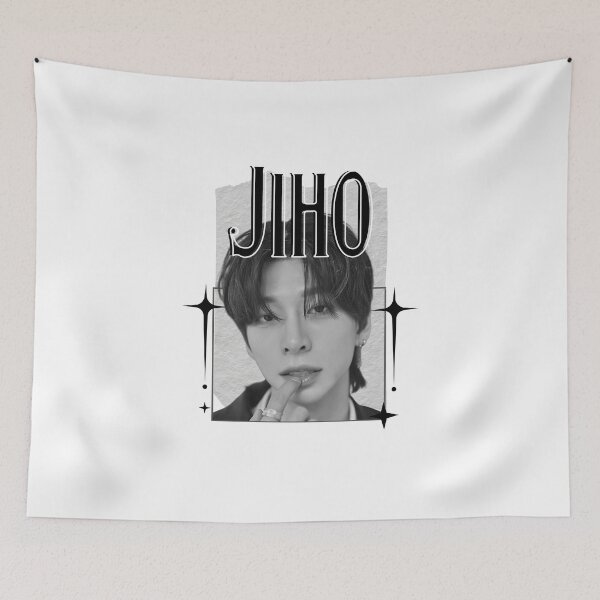 Item preview, AMPERS&ONEe Jiho Global KPOP Boy Group Black and White Collage Digital Art Portrait designed and sold by AJUNICE STUDIO.