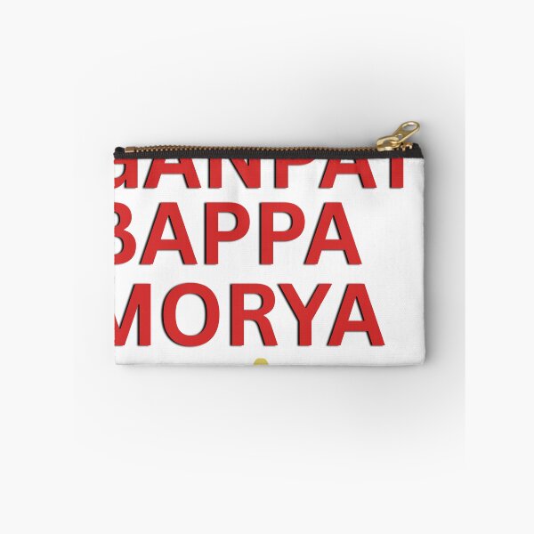 Item preview, Ganpati Bappa Morya Typography T-Shirt | Ganesh Chaturthi Festival Design designed and sold by Marathidesigns.