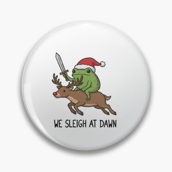 Item preview, We Sleigh At Dawn - Funny Frog & Reindeer designed and sold by Gbriel3.