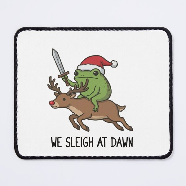 Item preview, We Sleigh At Dawn - Funny Frog & Reindeer designed and sold by Gbriel3.
