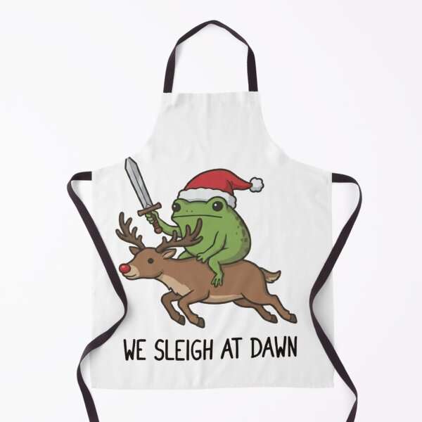 Item preview, We Sleigh At Dawn - Funny Frog & Reindeer designed and sold by Gbriel3.