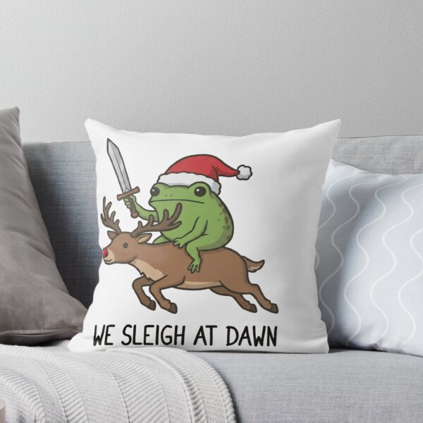 Item preview, We Sleigh At Dawn - Funny Frog & Reindeer designed and sold by Gbriel3.