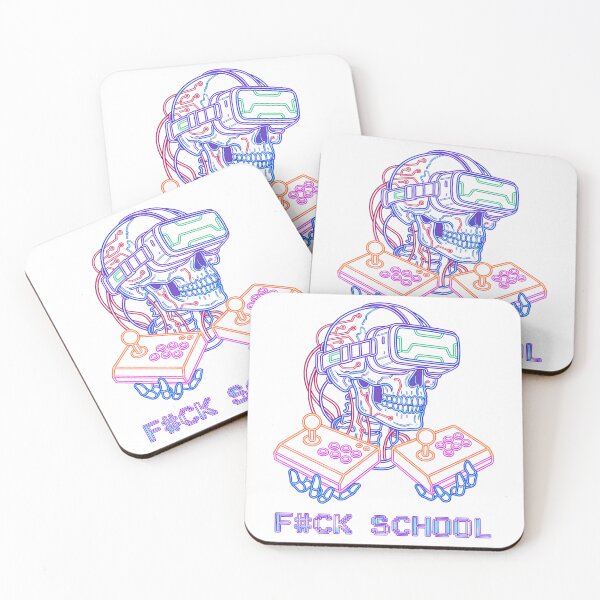 Item preview, Cyberpunk VR Skull Arcade - F#CK SCHOOL designed and sold by questark.