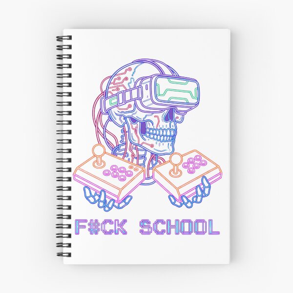 Item preview, Cyberpunk VR Skull Arcade - F#CK SCHOOL designed and sold by questark.
